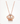 18k Rose Gold Tiny Crown Necklace With Diamond Pendant